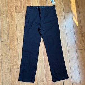 NWT! Black Straight Chinos - Boys 12